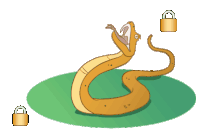 Serpente Lucchetto Sticker
