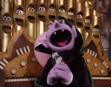 Sesame Street The Count GIF