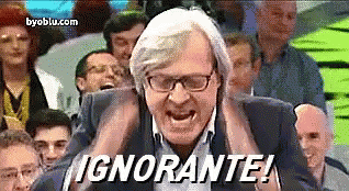 Sgarbi Ignorante GIF. This 318 x 174 animated GIF is part of our sgarbi collection. Created by bizio. View the original animation, share it, or browse…