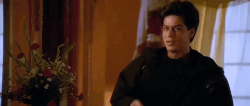 Shah Rukh Khan Finger Gesture K3g GIF