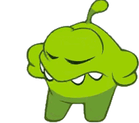 Shakes Head Om Nom Sticker