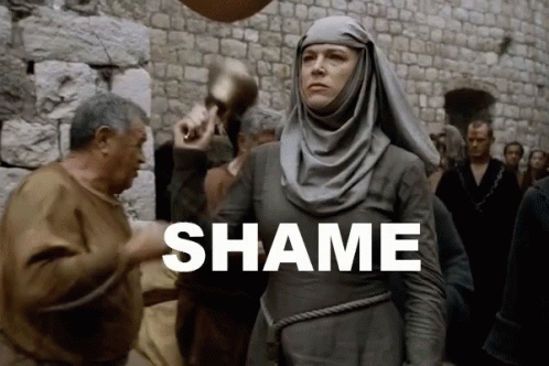 Shame Game Of Thrones GIF. This 498 x 332 animated GIF is part of our shame game of thrones collection. Related themes include shame. Created by Blubbli…