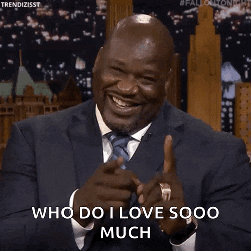 Shaq Pointing GIF
