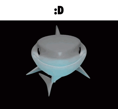 Shark Memoji Cute GIF