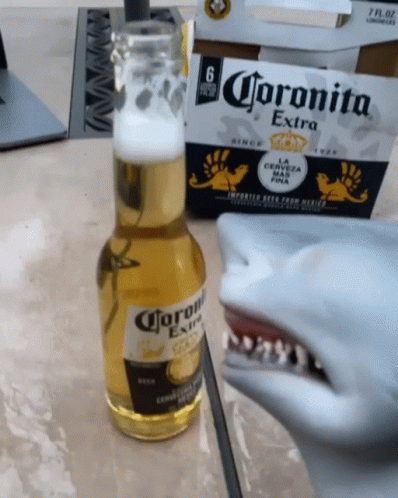Shark Puppet Corona Beer GIF. This 398 x 498 animated GIF is part of our cerveza corona collection. Related themes include beer, shark. Created by…