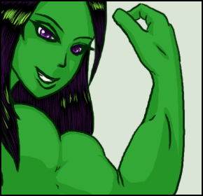 She Hulk Muscles GIF