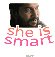 She Is Smart Sticker Sticker