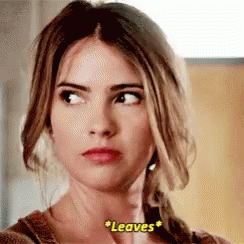 Shelley Hennig Leaves GIF