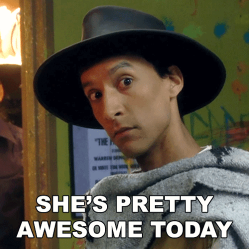 She'S Pretty Awesome Today Abed Nadir GIF