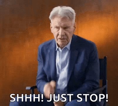 Shh Harrison Ford GIF