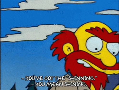 Shining Shinning GIF. This 498 x 379 animated GIF is part of our imgur simpsons collection. Created by unlawful42. View the original animation, share it, or…