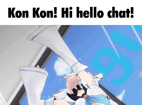 Shirakami Fubuki Hello Chat GIF
