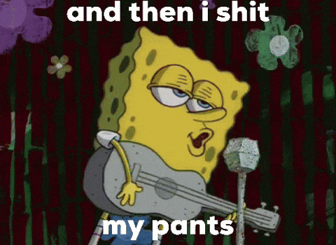 Shit My Pants Spongebob GIF