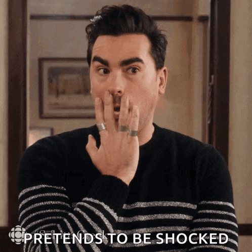 Shocked David Rose GIF