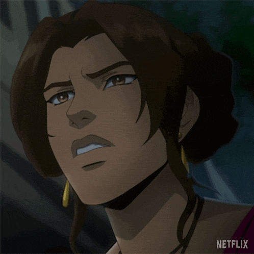 Shocked Lara Croft GIF