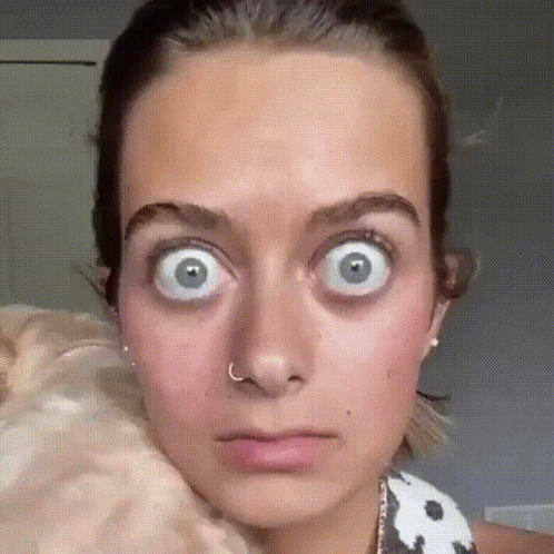 Shocked Wide Eyes GIF