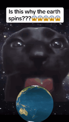 Shocking Is This Why The Earth Spins GIF. This 240 x 426 animated GIF is part of our earth collection. Related themes include cat, silly. Created by…