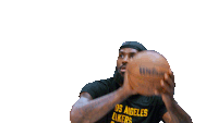 Shooting The Ball Lebron James Sticker