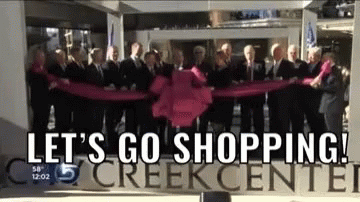 Shopping Lets GIF. This 360 x 202 animated GIF is part of our cutting ribbon collection. Created by chepibeloco. View the original animation, share it, or…