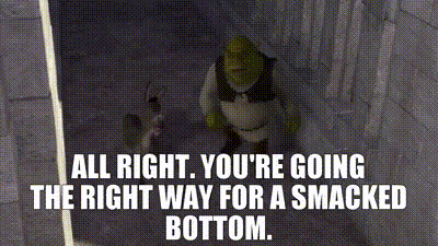 Shrek Smacked Bottom GIF