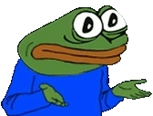 Shruge Shrugging Pepe Sticker