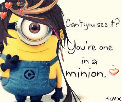 Shu Yamino Minion GIF. This 498 x 417 animated GIF is part of our minion collection. Related themes include heart, love. Created by choompie. View the…
