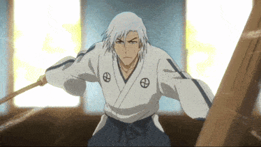 Shunsui Kyoraku Ukitake GIF
