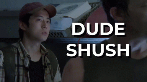 Shush Glenn GIF