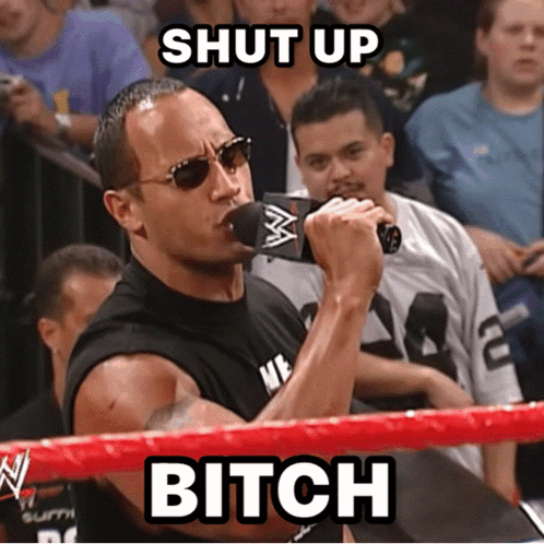 Shut Up Quiet GIF. This 498 x 498 animated GIF is part of our the rock collection. Related themes include quiet, wwe. Created by bootsmcgavin. View the…