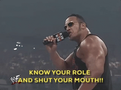 Shut Your Mouth Rock GIF. This 498 x 371 animated GIF is part of our know your place trash collection. Related themes include the rock. Created by…