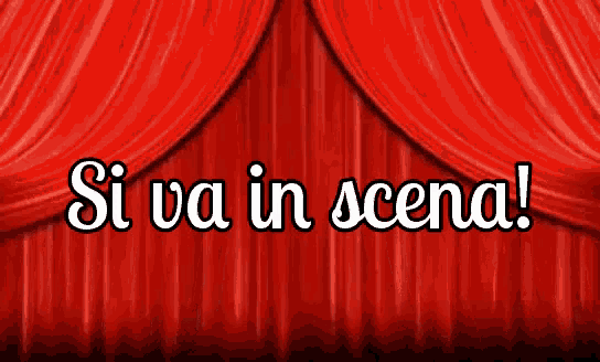 Si Va In Scena Comincia Lo Spettacolo Che Lo Spettacolo Abbia Inizio Teatro Sipario GIF