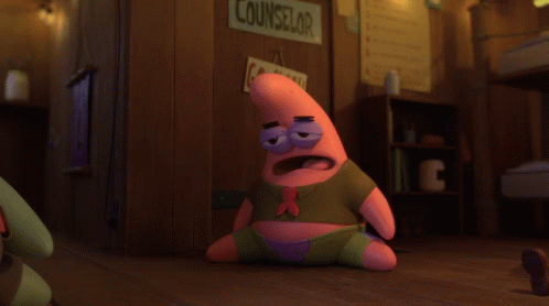 Sigh Patrick Star GIF. This 498 x 278 animated GIF is part of our patrick wee woo collection. Related themes include disappointed, sigh, spongebob. Created…