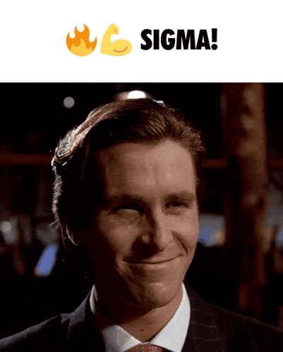 Sigma Patrick Bateman GIF