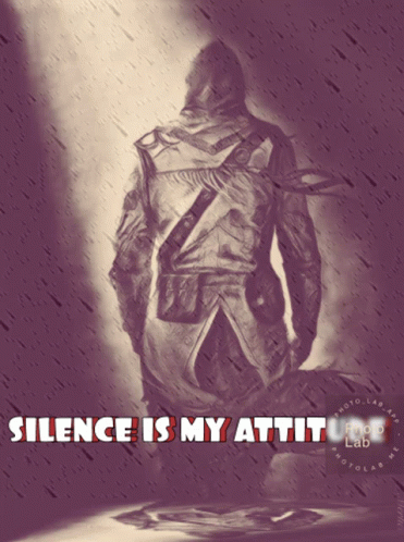 Silence Silence Is My Attitude GIF. This 371 x 498 animated GIF is part of our cone of silence collection. Related themes include rain. Created by…