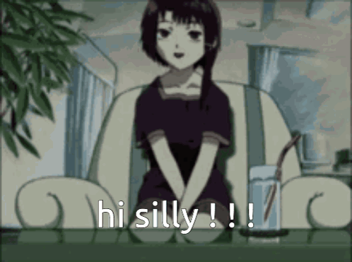 Silly Lain GIF
