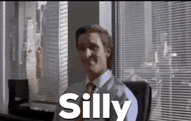 Silly Patrick Bateman GIF