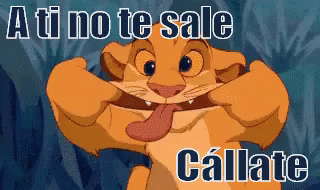 Simba Hace Burla GIF