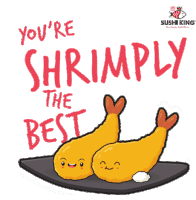 Simply The Best Shrimp Sticker