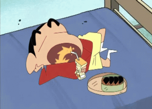 Sinchan Eating GIF