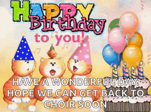 Singing Happybirthday GIF
