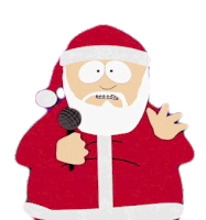 Singing Santa Claus Sticker