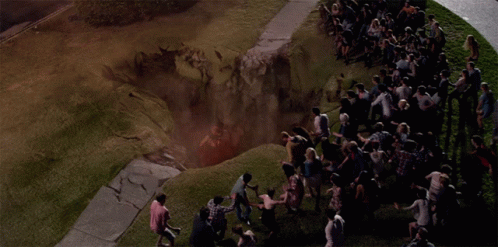 Sinkhole This Is The End GIF. This 498 x 247 animated GIF is part of our sinkhole collection. Related themes include hole. Created by ThisIsTheEndMovie…