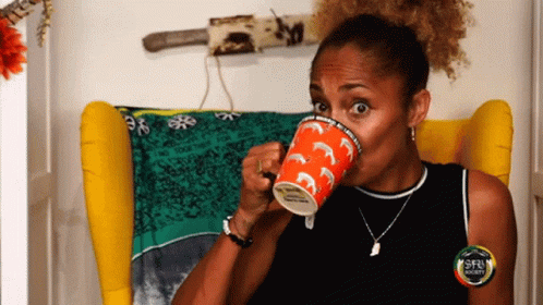 Sipping Tea Amanda Seales GIF