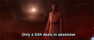 Sith Obi GIF. This 400 x 170 animated GIF is part of our only a sith deals in absolutes collection. Created by rhythmdev9. View the original animation…