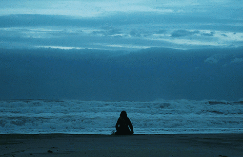 Sitting By Sea Ocean GIF