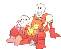 Sitting Together Hanging Out Sticker