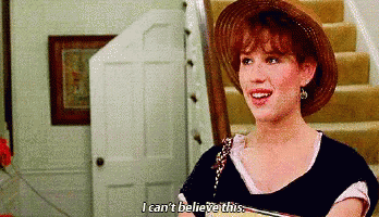 Sixteen Candles GIF. This 348 x 200 animated GIF is part of our molly ringwald collection. Related themes include shrug, ugh, unbelievable. View the…