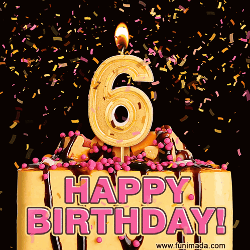 Sixth Birthday 6th Birthday GIF. This 498 x 498 animated GIF is part of our kid happy birthday collection. Related themes include cake, celebrate, party…