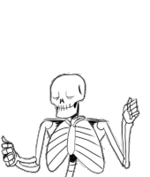 Skeleton Dance Sticker