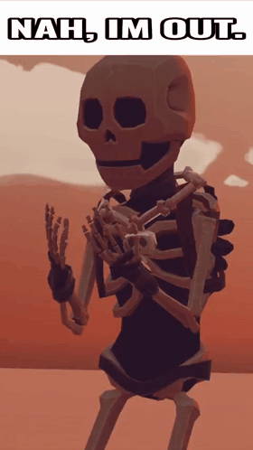Skeleton Meme GIF. This 280 x 498 animated GIF is part of our goofy walk collection. Related themes include funny, goofy, im out. Created by TheFunnyNinja…